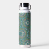 Mandala Green Trinkflasche (Rückseite)