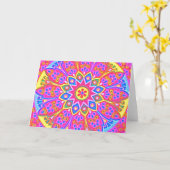 MANDALA GREETKARTENGRÖSSE KARTE (Gelbe Blume)