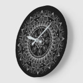 Mandala Große Wanduhr (Winkel)