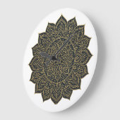 Mandala Große Wanduhr (Winkel)