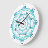 Mandala Große Wanduhr (Winkel)