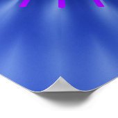 Mandala grün blau | Königliche Blume Poster (Ecke)