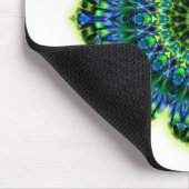 Mandala grün blau mousepad (Ecke)