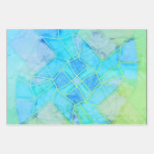 Mandala-Grün-Kreideskizze Geschenkpapier Set (Vorderseite)
