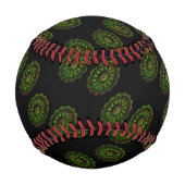 Mandala grün und rosa baseball (Rückseite)