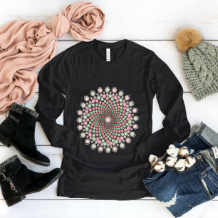 Mandala grün und rosa T-Shirt