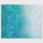 Mandala-Grunge-Muster Geschenkpapier (Flach)