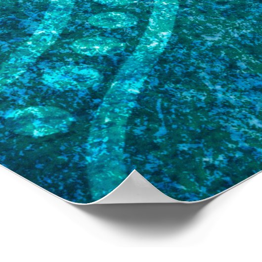 Mandala-Grunge-Muster Poster (Ecke)