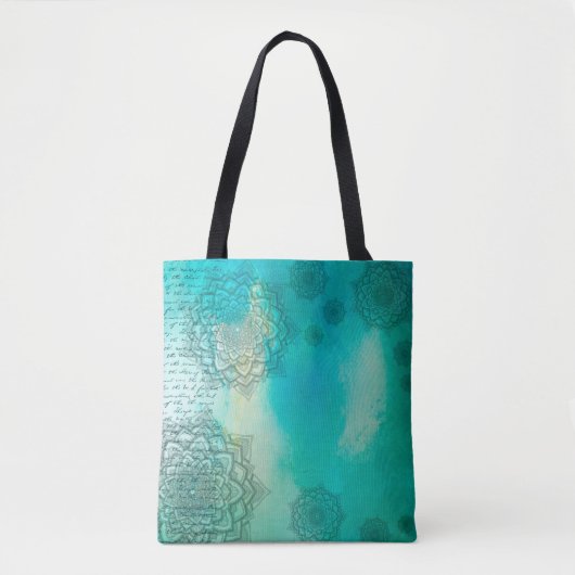 Mandala-Grunge-Muster Tasche (Vorderseite)