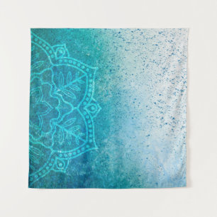 Mandala-Grunge-Muster Wandteppich