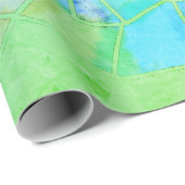 Mandala-Grünkreideskizze Geschenkpapier (Rolleneckpunkt)