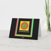 Mandala Grußkarte Karte (Rückseite)