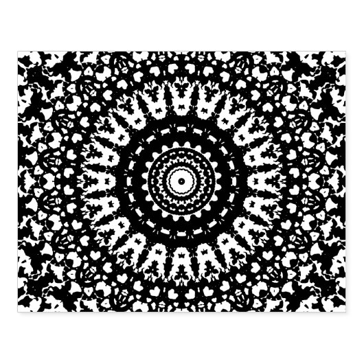 Mandala Gummistempel (Prägung)