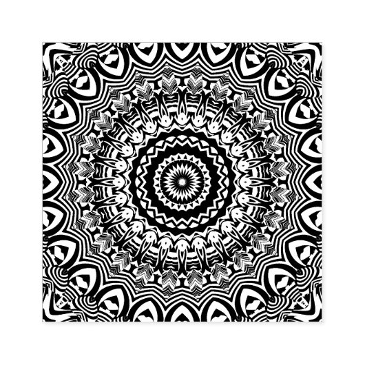 Mandala Gummistempel (Prägung)