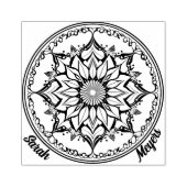 Mandala Gummistempel (Prägung)