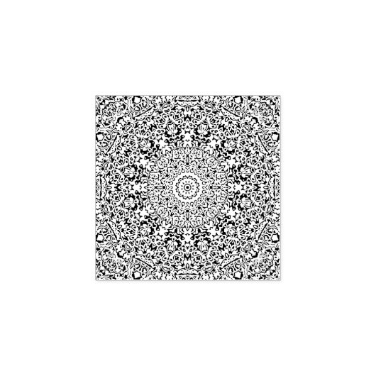 Mandala Gummistempel (Prägung)