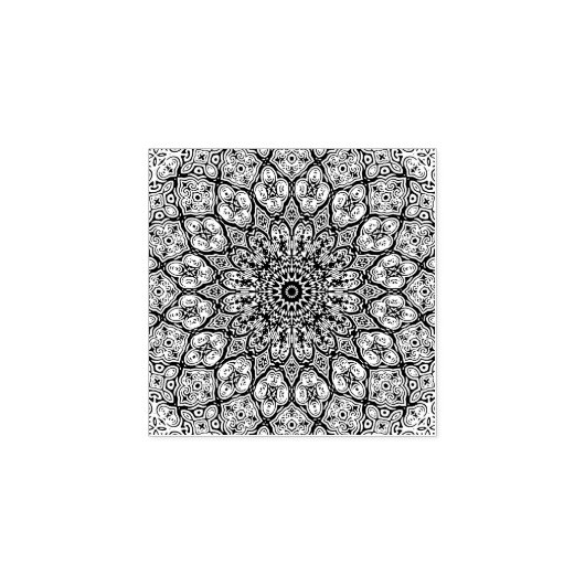 Mandala Gummistempel (Prägung)