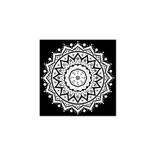 Mandala Gummistempel (Prägung)