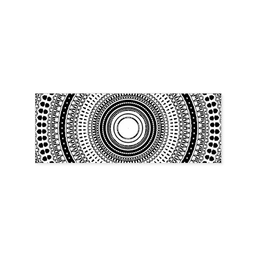 Mandala Gummistempel (Prägung)