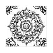 Mandala Gummistempel (Prägung)