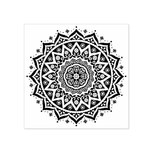 Mandala Gummistempel (Prägung)