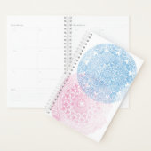 Mandala Half Size Planner blau/rosa Planer (Anzeige)