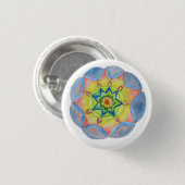 Mandala Hand bemalte Mandala Button (Vorne & Hinten)