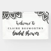 Mandala Handwriting Brautparty Boho Banner (Horizontal)