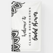 Mandala Handwriting Brautparty Boho Banner (Vertikal)