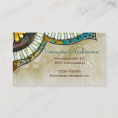 Mandala Happiness Visitenkarte (Rückseite)