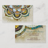Mandala Happiness Visitenkarte (Vorne/Hinten)