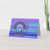 Mandala Happy Birthday card Karte (Rückseite)