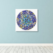Mandala Harmonia Azul Leinwanddruck (Insitu (Holzboden))