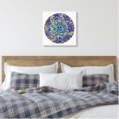 Mandala Harmonia Azul Leinwanddruck (Insitu (Schlafzimmer))