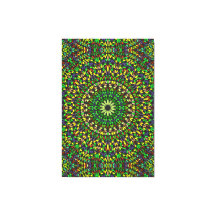 Mandala Harmony – Premium-Wickel-Leinwand-Eleganz