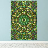 Mandala Harmony – Premium Wrapped Canvas Elegance Leinwanddruck (Insitu (Holzboden))
