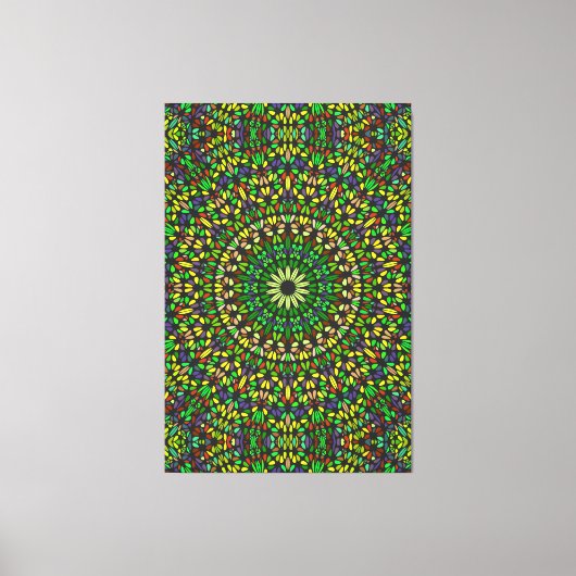 Mandala Harmony – Premium Wrapped Canvas Elegance Leinwanddruck (Vorderseite)