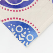 Mandala Hearts Muster Fleecedecke (Ecke)