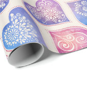 Mandala Hearts Muster Geschenkpapier (Rolleneckpunkt)