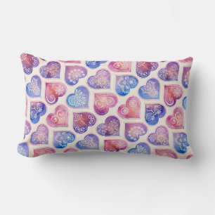 Mandala Hearts Muster Lendenkissen