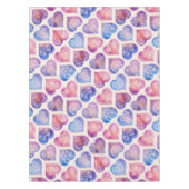 Mandala Hearts Muster Tischdecke (Vorderseite)