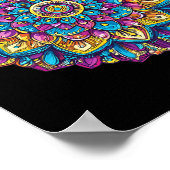 Mandala Heilige Geometrie Meditation Poster (Ecke)