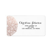 Mandala Henna Adressaufkleber (Vorne)