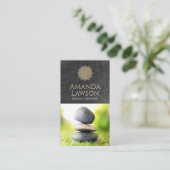 Mandala | Hintergrund | Gestapelte Steine Visitenkarte (Stehend Vorderseite)