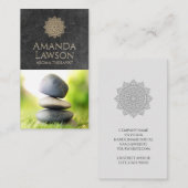 Mandala | Hintergrund | Gestapelte Steine Visitenkarte (Vorne/Hinten)