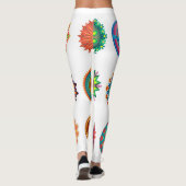 Mandala Hintergrund Leggings (Rückseite)