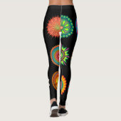Mandala Hintergrund Leggings (Rückseite)