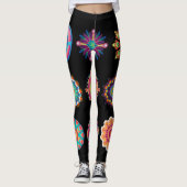 Mandala Hintergrund Leggings (Vorderseite)