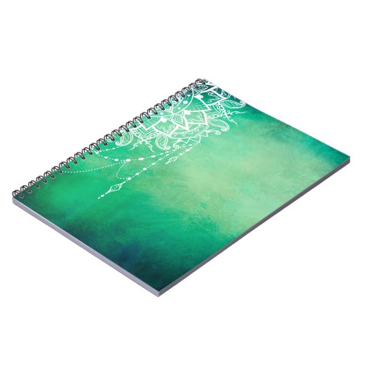 Mandala Hintergrund Mandala spirituell Notizblock (Linke Seite)