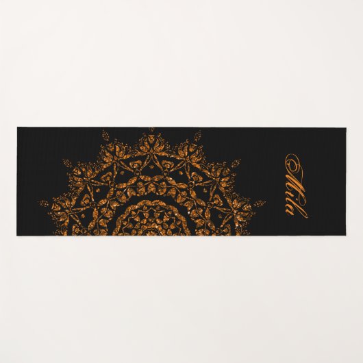 Mandala-Hintergrund Yogamatte (Vorderseite (Horizontal))